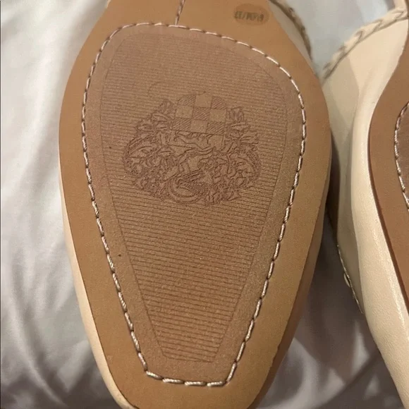 Vince Camuto Women’s Woven Slide Mules — Beige - Picture 7 of 8